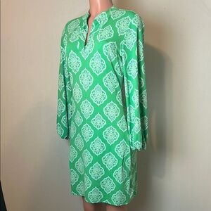 Eci New York Women’s Sheath Midi Dress Long Sleeve100%Cotton Size S